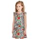 thumbnail image 1 of Fotbe Roses Mixed Zebra 1 Vestido de Dormir para Niñas de 3 a 10 Años, Mangas Cortas, Estilo Princesa, Pijama Camisón con Mangas Voladas-X-Large, 1 of 6