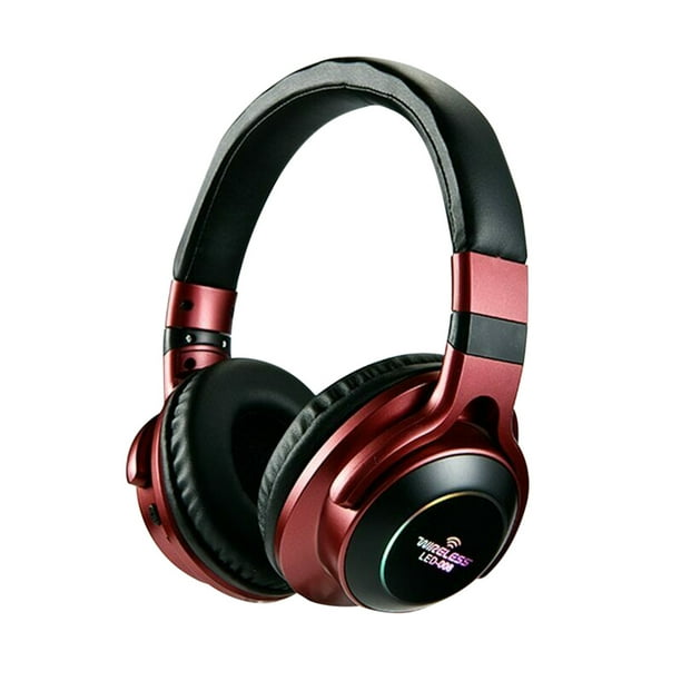 Auriculares Inalámbricos Manos Libres Teléfono Llamada Auricular HIFI Sonido Radio Compatible con Bluetooth 5.0 Auriculares, Rojo Inevent EL000392-03B