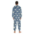 thumbnail image 7 of joogoo Dinosaur Silhouettes Blue Unisex Adults Onesies Pajamas Jumpsuits L, 7 of 7