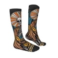 thumbnail image 3 of Fotbe Coffee-Drinking Skull print Women's Men's Novelty Crew Socks Cotton Socks Knee High Socks for Walking,Running,Nurses,Pregnancy, 3 of 8