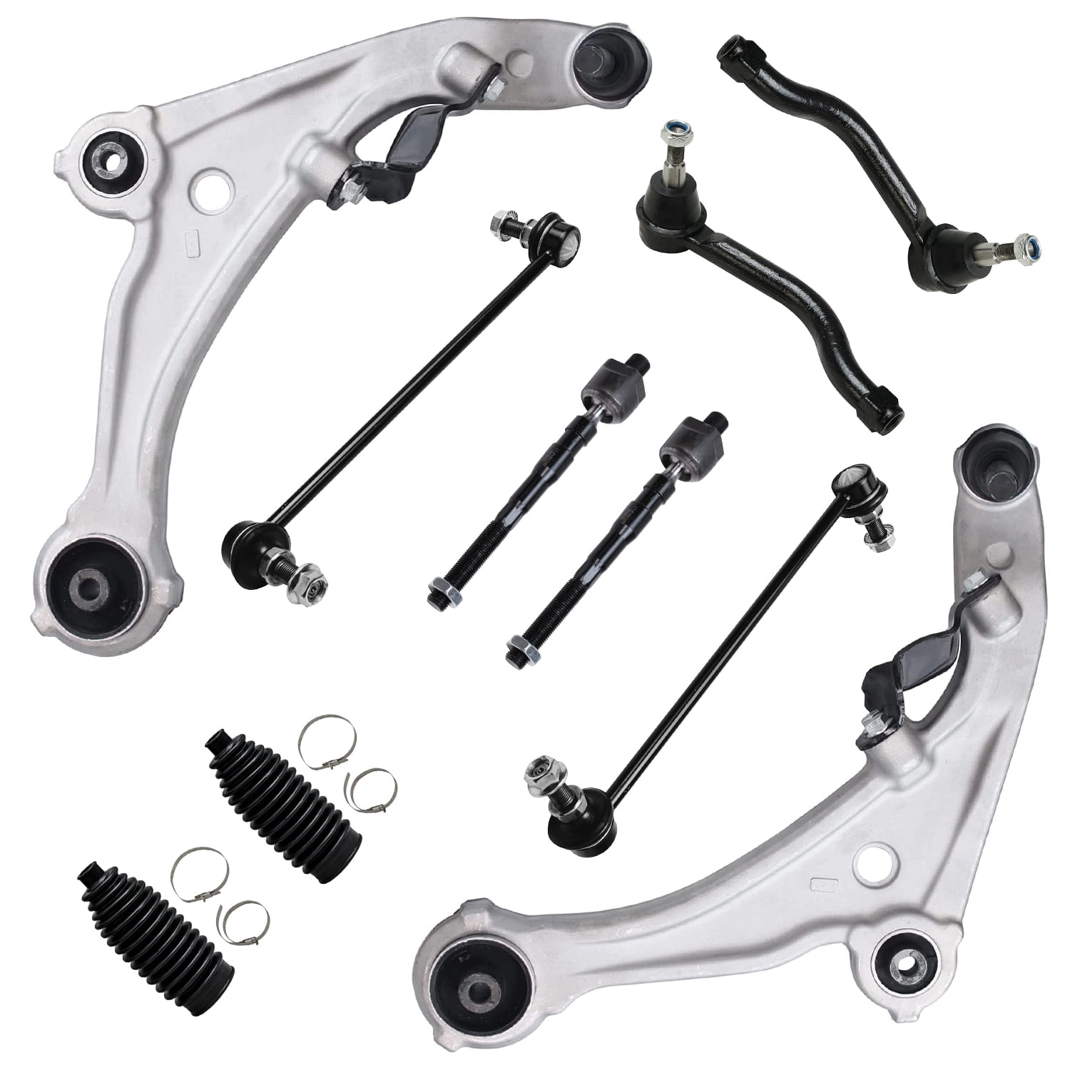 Detroit Axle Front Lower Control Arms w/Ball Joints Tie Rods Sway