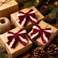 thumbnail image 4 of 2026 Christmas Indoor Home Decor Christmas Bows Suitable For Christmas Tree Wreath Arrangement Gift Box Decoration Bow Ornaments, 4 of 5