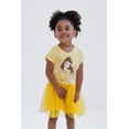 thumbnail image 4 of Disney Beauty and the Beast Little Girls' Short Sleeve Tutu Dress Yellow Belle, 4 of 4