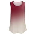 thumbnail image 6 of ITSAME Womens Tank Tops, Crew Neck Sleeveless Gradient Elegant Casual Loose Blouses Multicolor M, 6 of 7