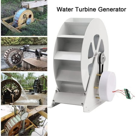 YILIKISS Water Turbine Generator,Waterwheel,Hydroelectric Generator,Low-Speed Generation