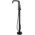 thumbnail image 3 of Vinnova Delara Freestanding Bathroom Tub Faucet with Hand Shower in Matte Black, 3 of 6
