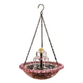 thumbnail image 1 of Pink Solar-Powered Hanging Waterfall Bird Bath Fountain, 1 of 4