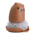 thumbnail image 1 of Cepillo multiusos para lavavajillas, cepillo para ollas, duradero, con forma de oso y antigoteo. Marrón, 1 of 4