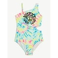 thumbnail image 4 of Justice Girls One Piece Cross Shoulder Cut Out Swimsuit, Sizes 5-18, 4 of 4