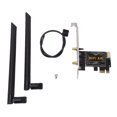 thumbnail image 2 of Adaptador WiFi 6 Tarjeta PCIe Adaptador De Red Inalámbrico De Escritorio Compatible Con 10 11 OFDMA MU-MIMO 2.4G 5G Antena De Doble Banda 8dBi Cifrado WPA3, 2 of 7