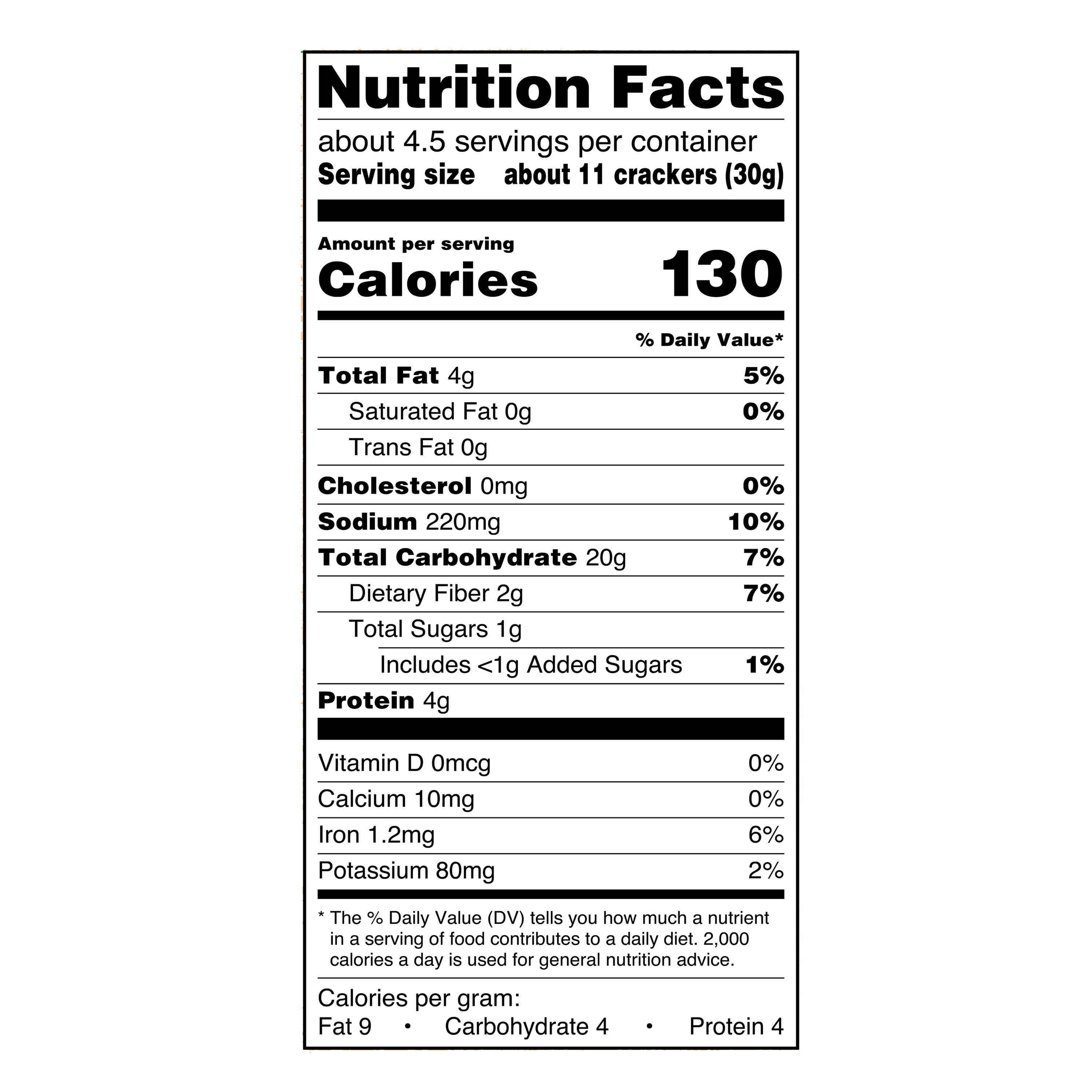 Great Value Everything Pita Crackers, 5 oz