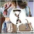 thumbnail image 5 of Unique Bargains 1 Pc Scarf Headband Print Neck Scarf for Women Black, 5 of 5