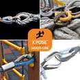 thumbnail image 2 of Galvanized Steel Thimbles for Wire Rope - 1/4 Inch - Marine Rigging, Sailing, Boat Anchor, Fishing, Railing, DIY, Hobby, Commercial, Industrial Applications - by Xpose Safety Pack of 24, 2 of 6