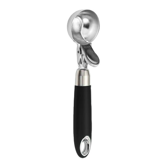 Ice Cream Scoop Scoop wTrigger Ith Metal Ice Cream Scooper Spoon Stainless Steel, Durable Cookie Perfect for Melon, Meat Balls, Easy and Quick Release, Non-stick