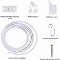 thumbnail image 2 of Cqxid Hardware Protractor Under $15 Home & Garden Protractor PVC Plastic Curtain Rail Set 3 Meter Bendable Track Quiet U Shaped L Shaped Curved Track, 2 of 4