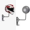 thumbnail image 1 of Soporte para casco de moto, ganchos para sombreros montados en la pared, herramienta para colgar ropa (gris, 1 unidad), 1 of 7