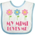 thumbnail image 3 of Inktastic Mimi Loves Me Daisies Girls Baby Bib, 3 of 4
