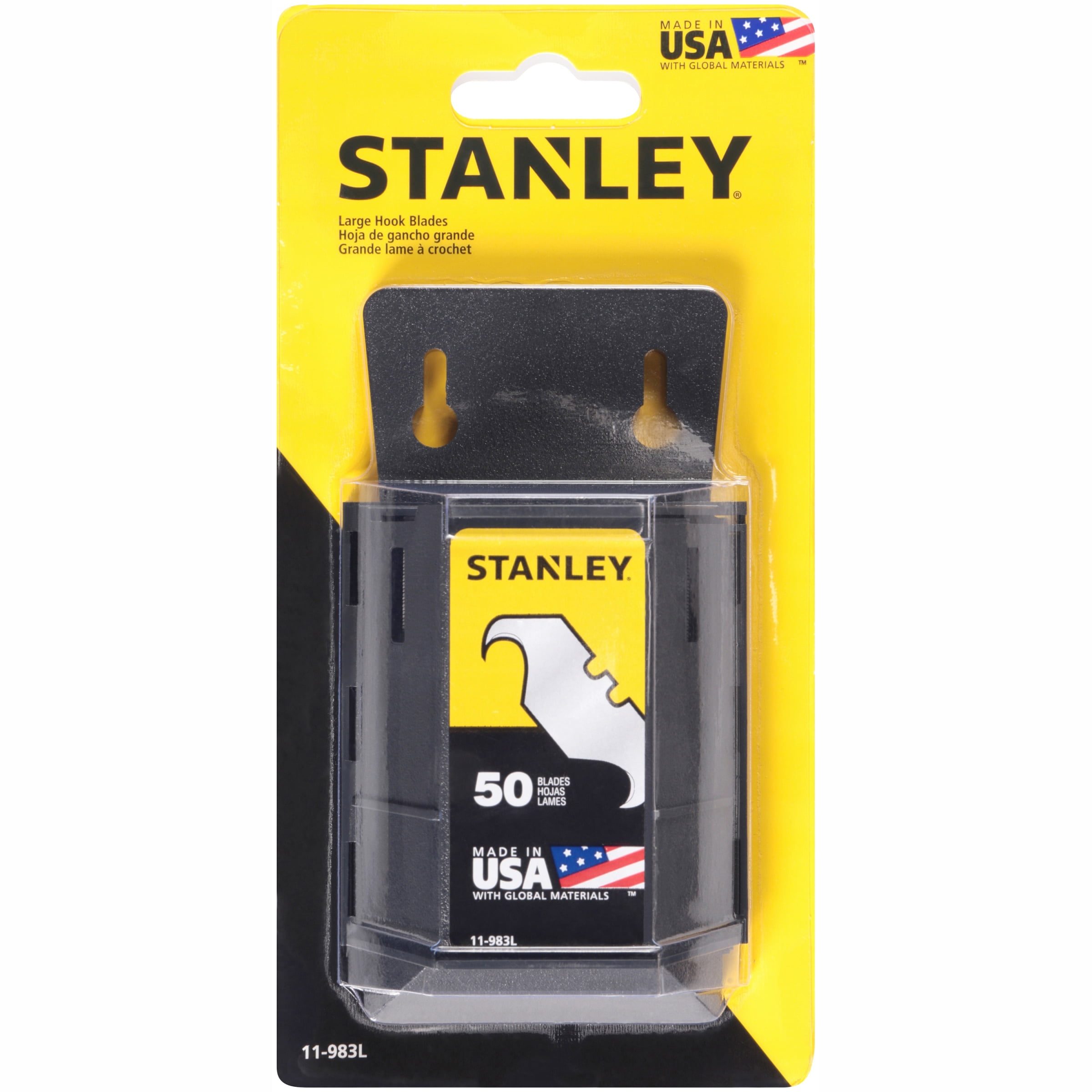 Stanley® Large Hook Blades 50 ct Carded Pack