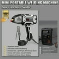thumbnail image 3 of Welding Machine Handheld, 110V/220V 200Amp Portable ARC Welder Gun, Hand Held Welder Machine with Digital Display IGBT Inverter Variable Current Adjustment for 1/25''-1/8'' Welding Rods, 3 of 11