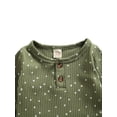 thumbnail image 4 of xiaxaixu Baby Girls Ribbed Clothes Set, Polka Dot Print Romper+Long Pants, 4 of 7