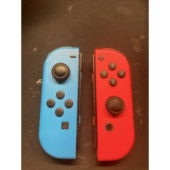 Restored HACAJAEAA Nintendo Switch Joy-Con Wireless Controllers Neon Red Blue (Refurbished)