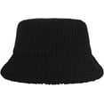 thumbnail image 6 of CoCopeaunts Plain Bucket Hats for Women Lamb Plush Soft Warm Fisherman Hat Winter Solid Color Casual Lady Outdoor Bucket Cap, 6 of 8