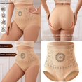 thumbnail image 2 of Invisible High Waist Underwear For Women Abdominal Control Shaping Panties Breathable Nylon Elastic Support Briefs Thong color XXXXL, 2 of 4