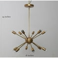 thumbnail image 3 of 12 Arm Brass Sputnik Chandelier Light Fixture Mid Century Style Sputnik Pendant Ceiling Light, 3 of 5