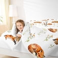 thumbnail image 4 of Castle Fairy Teens Cute Wildlife Fox Full Size Comforter Sets,Floral Animal Bedding Sets, 4 of 8
