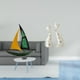 thumbnail image 2 of Figura de velero,Escultura de velero de hierro para decoración de oficina y hogar,Estatua de barco de escritorio para decoración de entrada de gabinete,Figura de gato,Esculturas de pareja de, 2 of 8