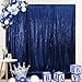 thumbnail image 3 of SquarePie Sequin Backdrop Not See Through Thick Background for Glitter Curtain Party 4FT x 8FT Navy Blue, 3 of 4