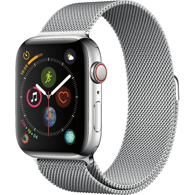 Apple Watch Series 4 GPS 44mm 40mm Space Gray 16GB Aluminum Case with Black Sport Band WiFi GPS Silver Used Walmart