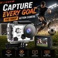 thumbnail image 3 of Action Camera 1080P Outdoor Sports Video Camera 30M/100FT Underwater Waterproof Web Camera with 170° Wide-Angle Lens and Mounting Accessories Kits, 3 of 9