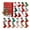 Red, variant on 3D 24 Pairs Christmas Socks Advent Calendar Christmas Socks Gift For Xmas Party Gifts (Random Pattern)