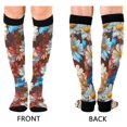 thumbnail image 4 of FORMRS Womens Knee High Socks Casual Long Thick Travel Daily Wear, 1 Pair, Vibrant Floral, 4 of 6