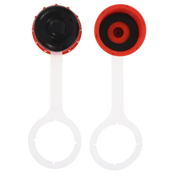 LULULION 2Pcs Universal Lawn Mower Gas Cap Replacement for Motorcycle Fuel Tanks in Orange