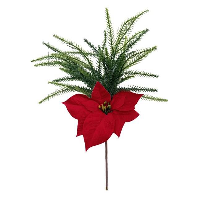 Thanksgiving Decor Nostalgic Tree Christmas Branches 17.7 Inch Real Stems Christmas Greenery Stems for Vase Artificial Christmas Branches Diy Crafts Faux Christmas Stem Christmas Decorations Clearanc