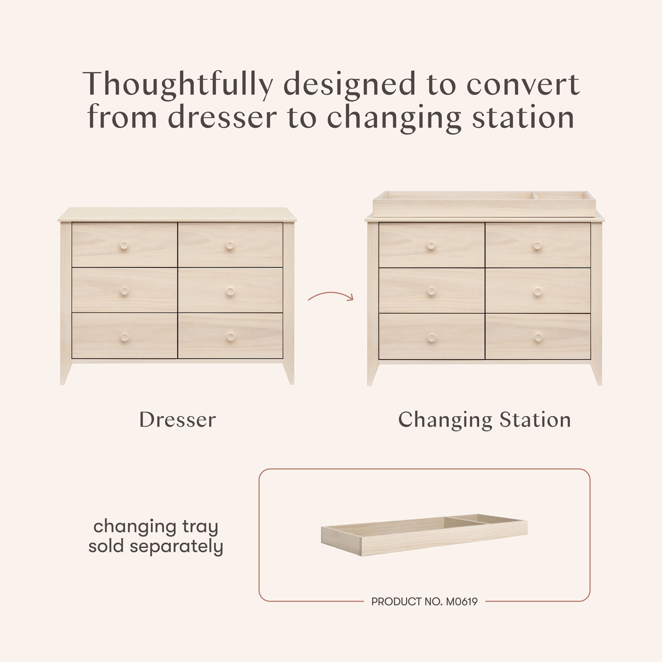 Babyletto Sprout 6-Drawer Dresser (48")