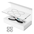 thumbnail image 1 of Kit de pulsera permanente, fabricación de pulseras para parejas, regalos informales, pulsera cerrada DIY para compromiso, Día de San Valentín, familia 1 par de plata, 1 of 8