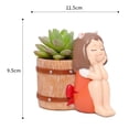 thumbnail image 4 of 2/Set linda de maceta maceta Cactus bonsái macetas plantas jarrón Micro paisaje maceta hogar jardín decorativo shamjiam Florero de resina suculenta, 4 of 7