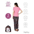 thumbnail image 6 of MeMoi Women's Sweater Cats Two Piece PJ Set in a Bag - Womens - Female, XL, Black, 6 of 7