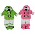 thumbnail image 2 of The Queen's Treasures 15 Inch Baby Doll Clothes, Set of Two Complete Overall Outfits Pink & Green Jackets, Overalls, Shirt, Bootie Shoes, Compatible with American Girls' Bitty Baby Twins, 2 of 5