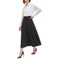 thumbnail image 2 of DKNY Women's A-Line Flare Maxi Skirt-Black / 10, 2 of 5