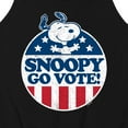 thumbnail image 3 of Peanuts - Snoopy Go Vote - Men's Jersey Tank Top, 3 of 6