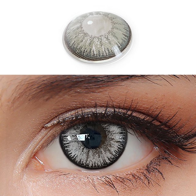 2 Unids/1 Par De Lentes De Contacto De Colores Cosplay Con Estuche
