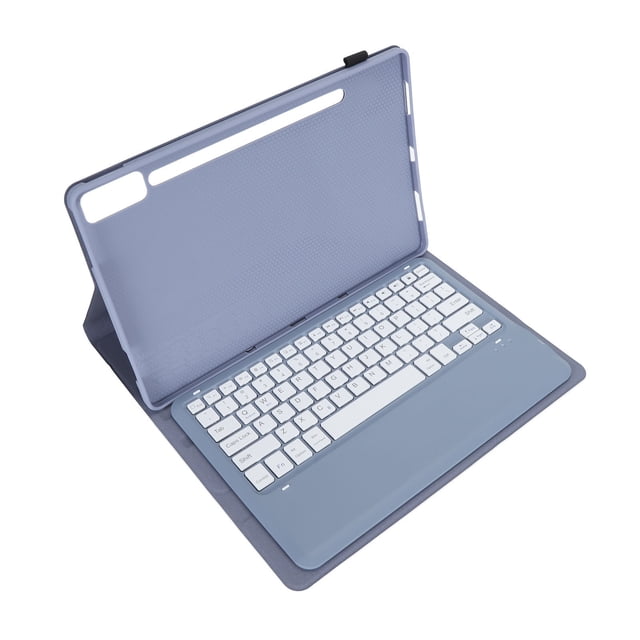 Funda Para Tableta De 12,7 Pulgadas Con Teclado, Funda Portátil De Viaje De Cuero TPU Con Ranura Para Bolígrafo, Funda Para Tableta Con Teclado Magnético Desmontable De 200 MAh,