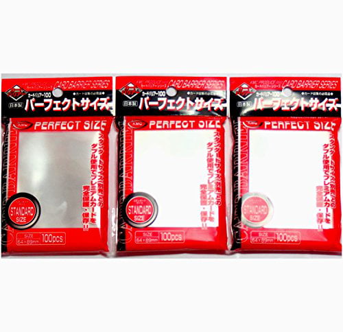 KMC 100 Pochettes Card Barrier Size Soft Sleeves 3 Packs/total 300 POC for sale online 