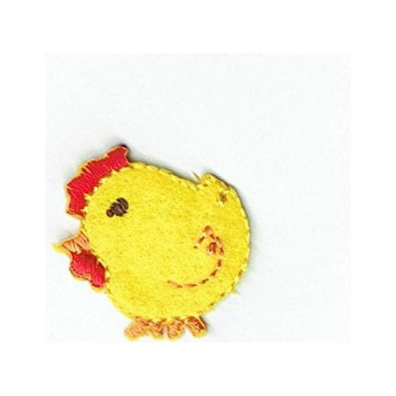 Small Yellow Baby Chick Chicken Iron on Embroidered Patch