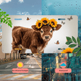 thumbnail image 5 of 1 Pcs 2D Flat License Plate Covers & Frames, Baby Calf with For Decorative Front, Waterproof For Decoration Aluminum License Plate Covers & Frames Cover For Men Women, 12" X 6", 5 of 7
