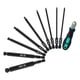 thumbnail image 4 of 10Pcs Set H1.5 2 2.5 3 4 5 6 8 10 Ball Head Hex Shank Magnetic Bits with Screwdriver Handle, 4 of 5
